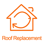 Roof replacement service icon for residential roofing in Central Florida